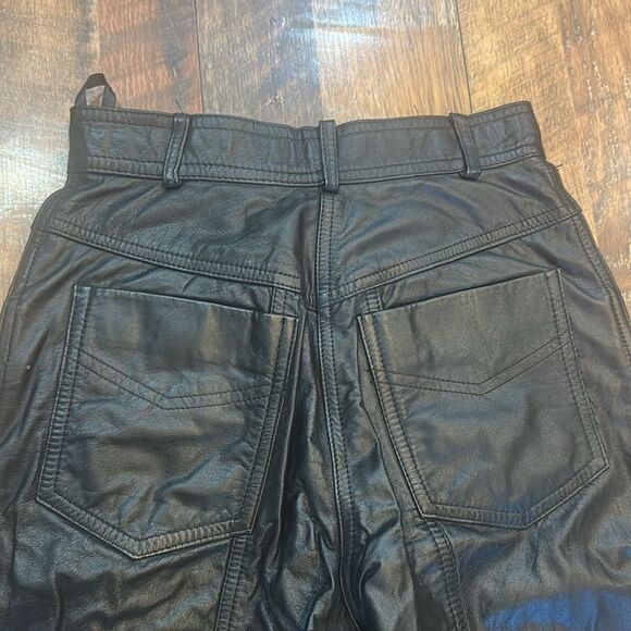 Together  Black Leather Pants 4 (6033) - Picture 4 of 5